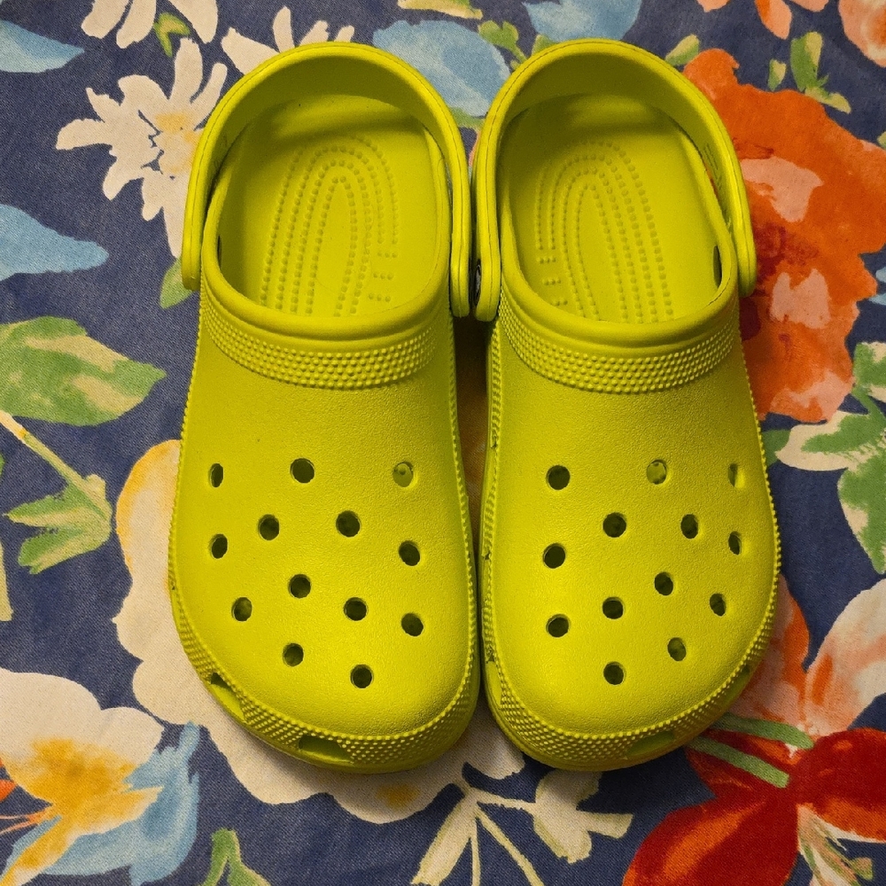 CROCS Neon Yellow Clogs